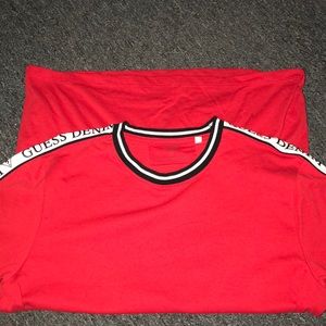 Red Guess Denim Tee
